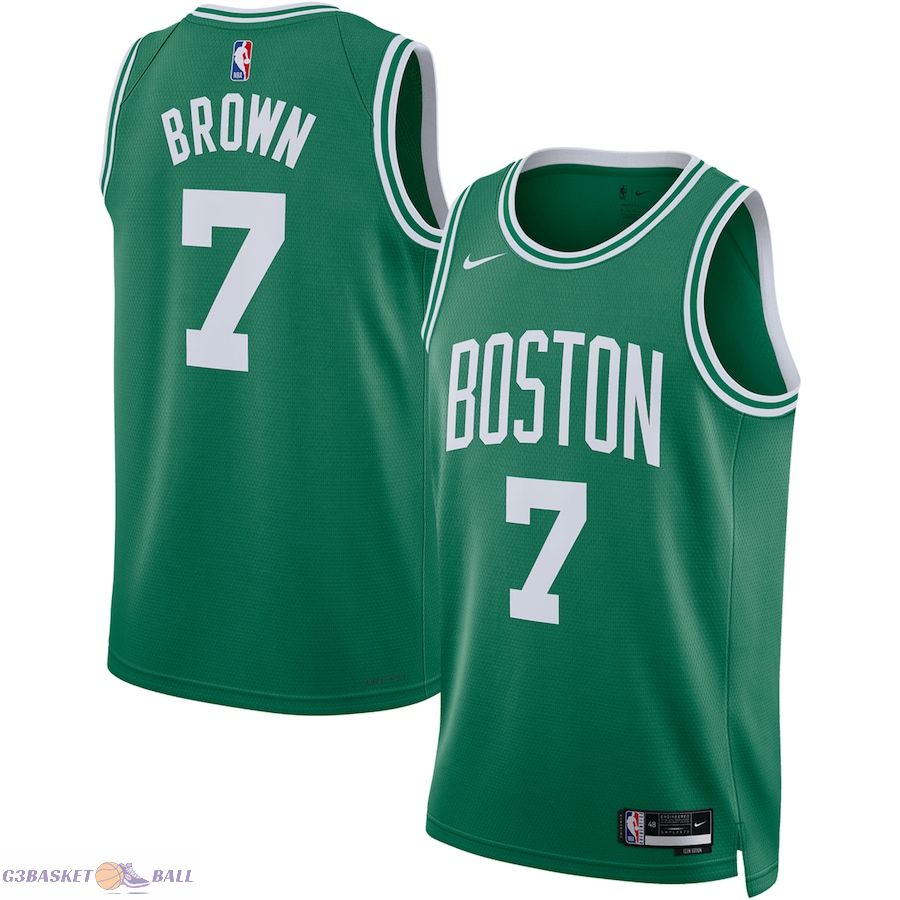 Unisex Boston Celtics Jaylen Brown Kelly Green Swingman Jersey - Icon Edition