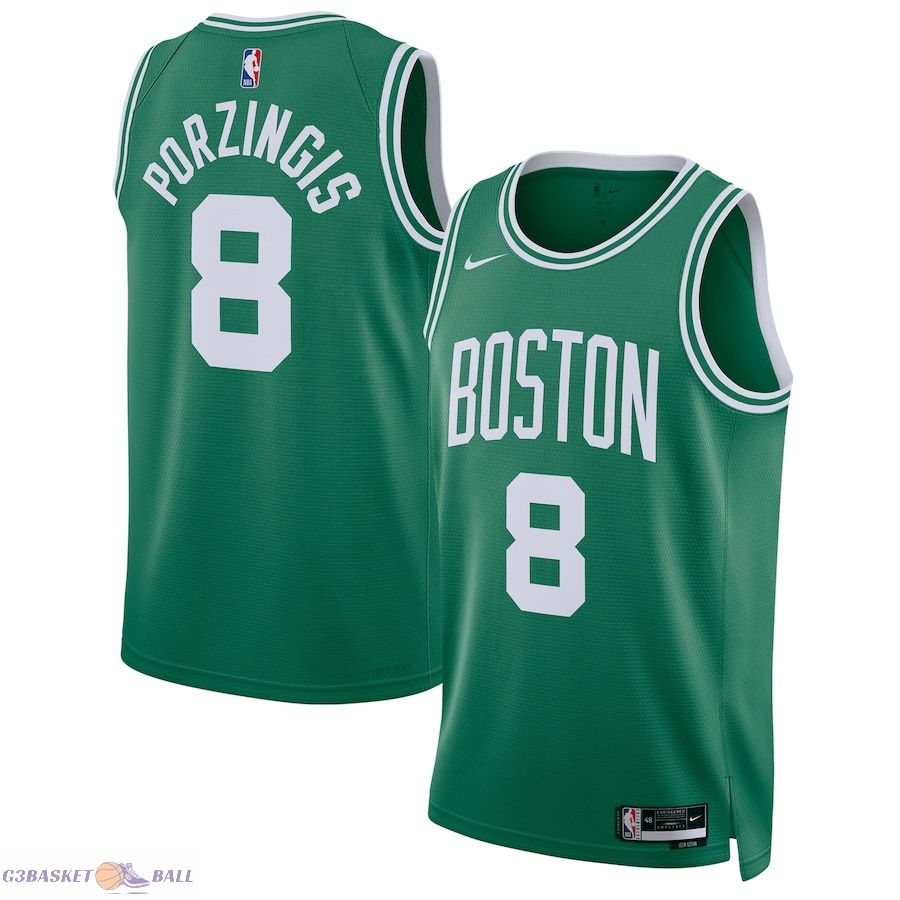 Unisex Boston Celtics Kristaps Porzingis Kelly Green Swingman Jersey - Icon Edition