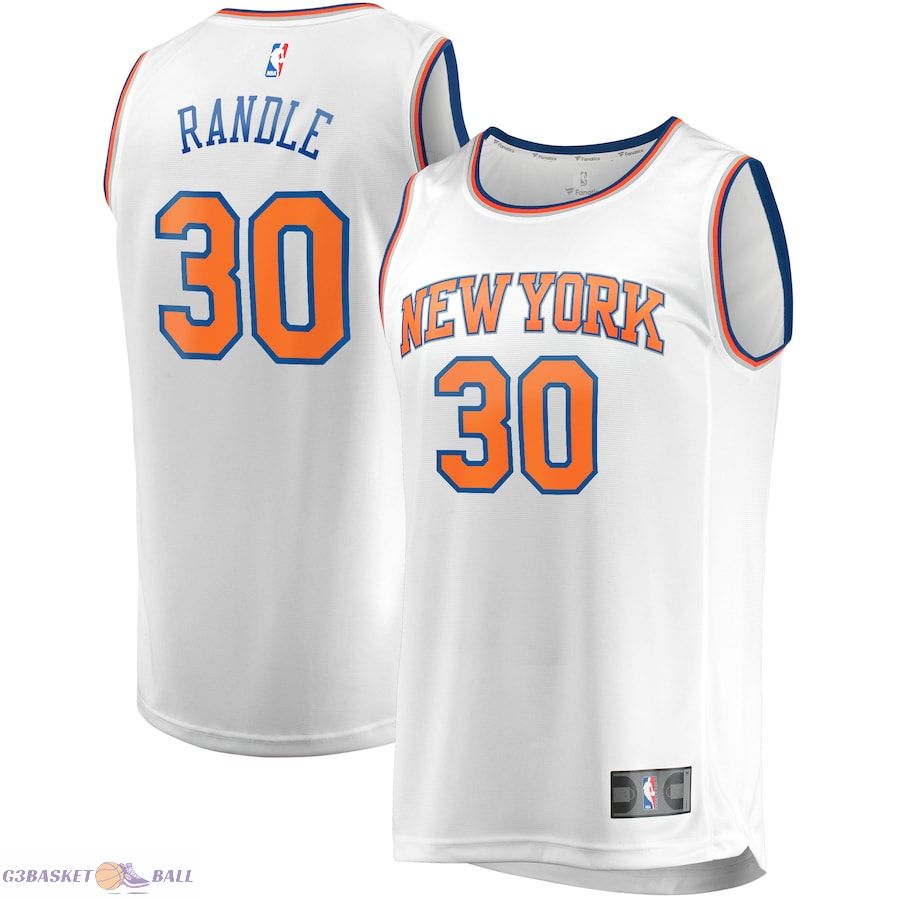 Men's New York Knicks Julius Randle Fanatics White Fast Break Replica Player Jersey - Association Edition