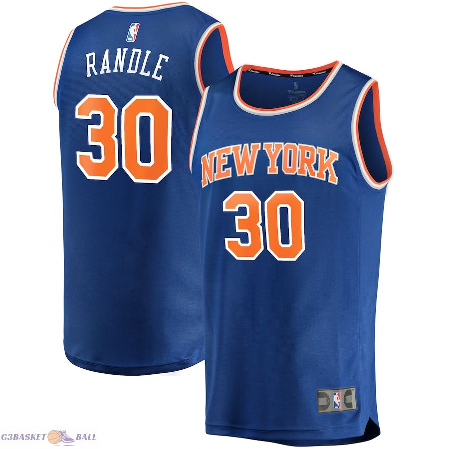 Men's New York Knicks Julius Randle Fanatics Blue Fast Break Replica Player Jersey - Icon Edition