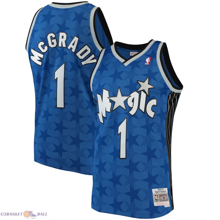 Men's Orlando Magic Tracy McGrady Mitchell & Ness Blue Hardwood Classics Swingman Jersey