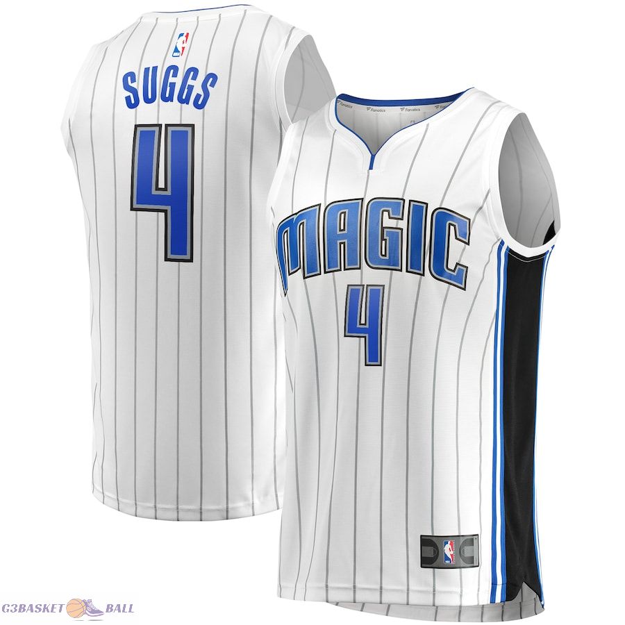 Men's Orlando Magic Jalen Suggs Fanatics White Fast Break Replica Jersey - Association Edition