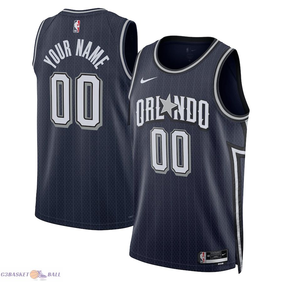 Unisex Orlando Magic Navy 2023/24 Custom Swingman Jersey - City Edition