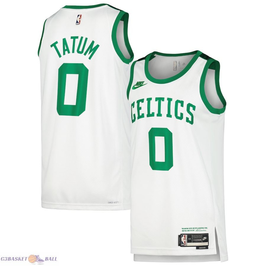 Men's Boston Celtics Jayson Tatum White Swingman Player Jersey - Classic Edition