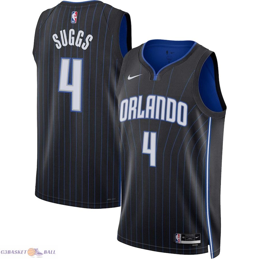 Unisex Orlando Magic Jalen Suggs Black Swingman Jersey - Icon Edition