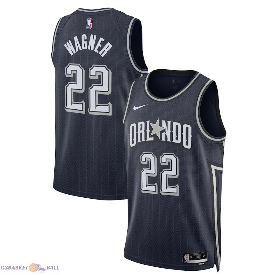 Unisex Orlando Magic Franz Wagner Navy 2023/24 Swingman Jersey - City Edition