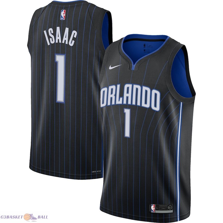 Youth Orlando Magic Jonathan Isaac Black Swingman Jersey - Icon Edition