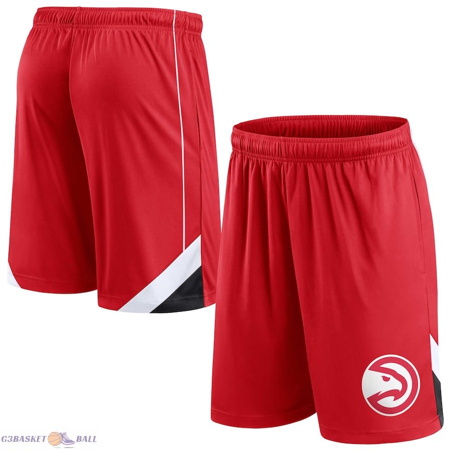 Men's Atlanta Hawks Fanatics Red Slice Shorts