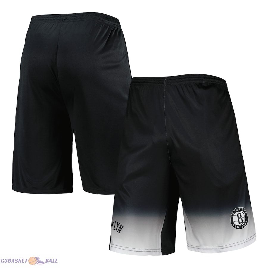 Men's Brooklyn Nets Fanatics Black Fadeaway Shorts