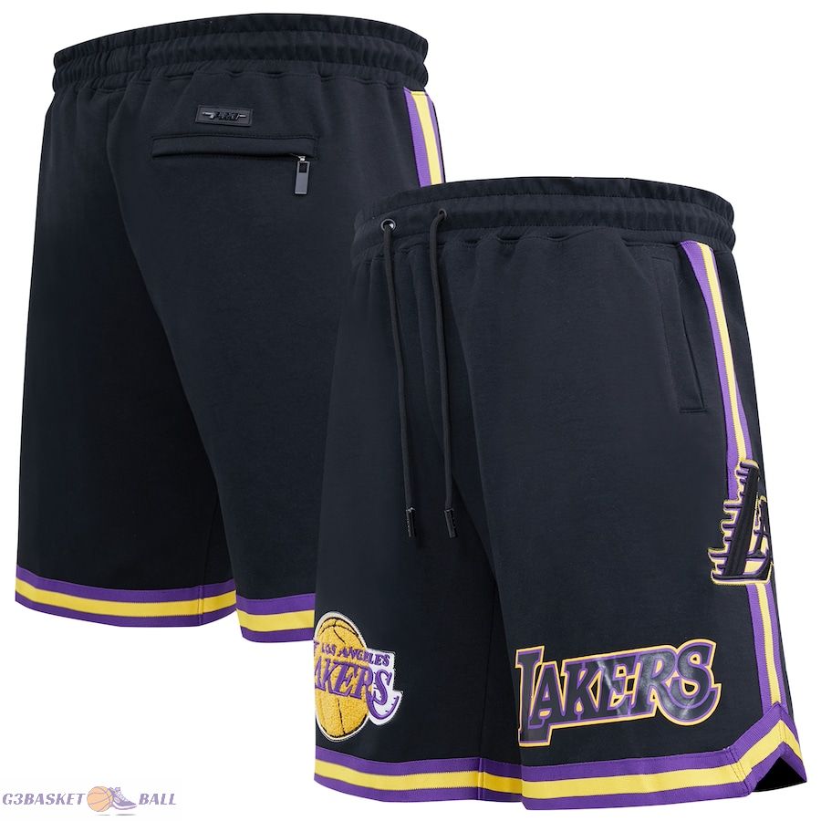 Men's Los Angeles Lakers Pro Standard Black Chenille Shorts