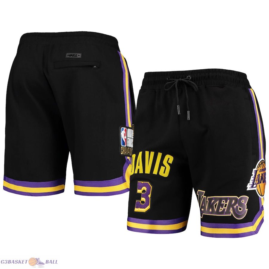 Men's Los Angeles Lakers Anthony Davis Pro Standard Black Team Player Shorts