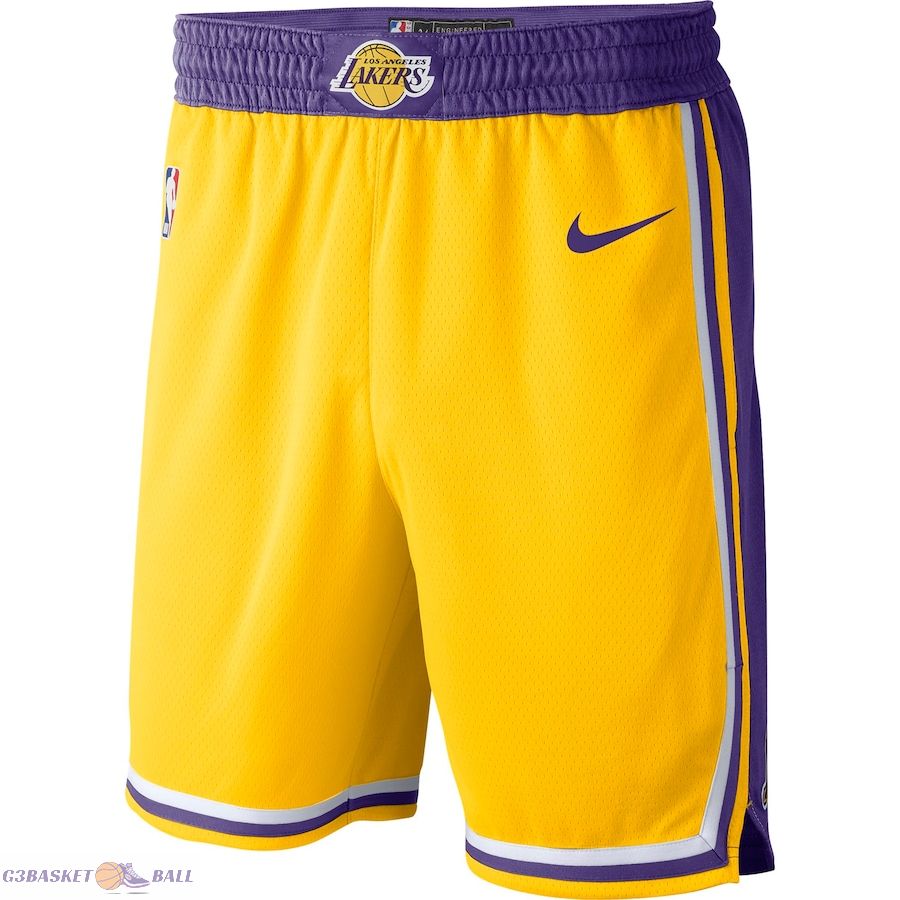 Men's Los Angeles Lakers Gold 2019/20 Icon Edition Swingman Shorts