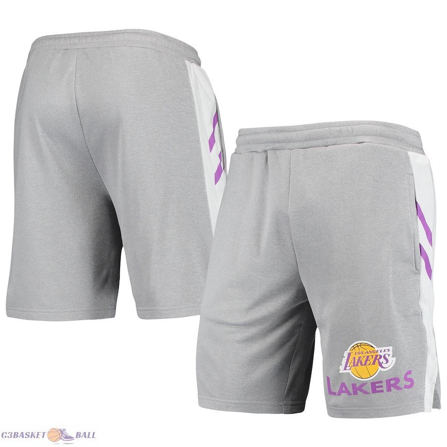 Men's Los Angeles Lakers Concepts Sport Gray Stature Shorts