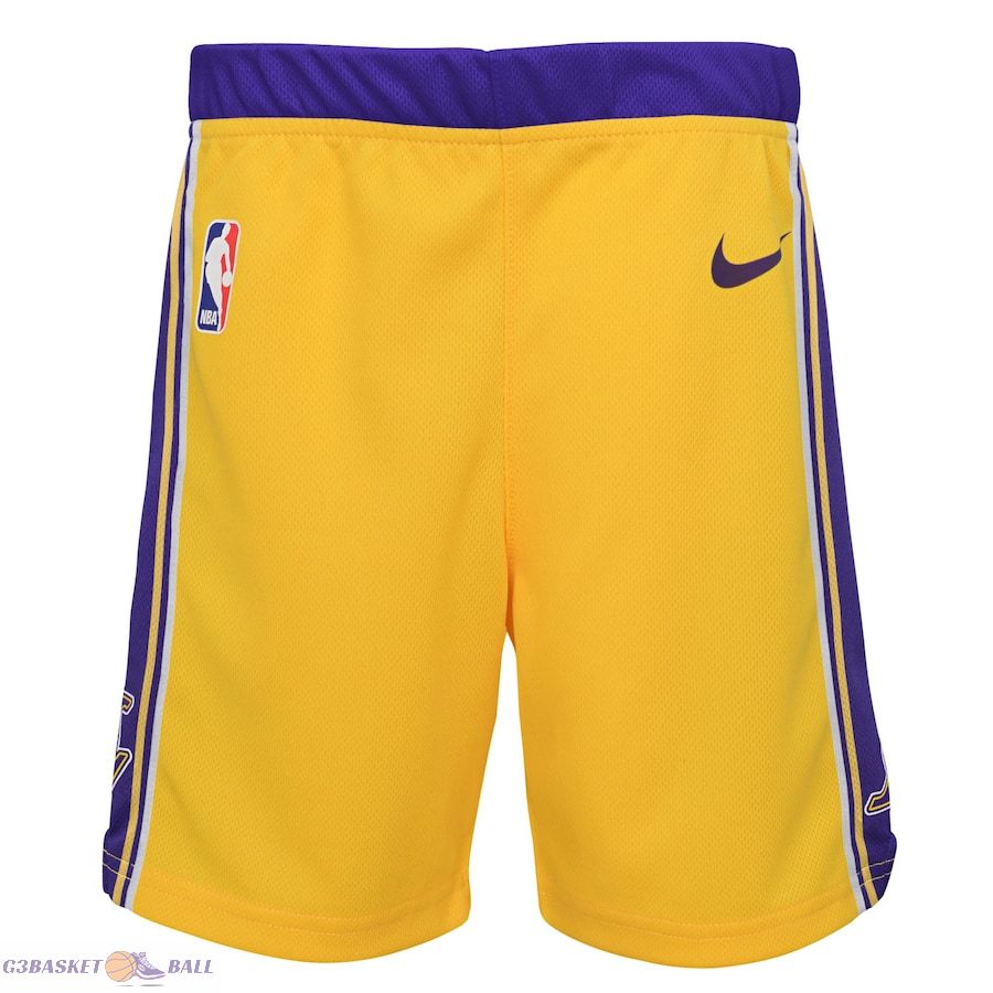 Toddler Los Angeles Lakers Gold Icon Replica Shorts