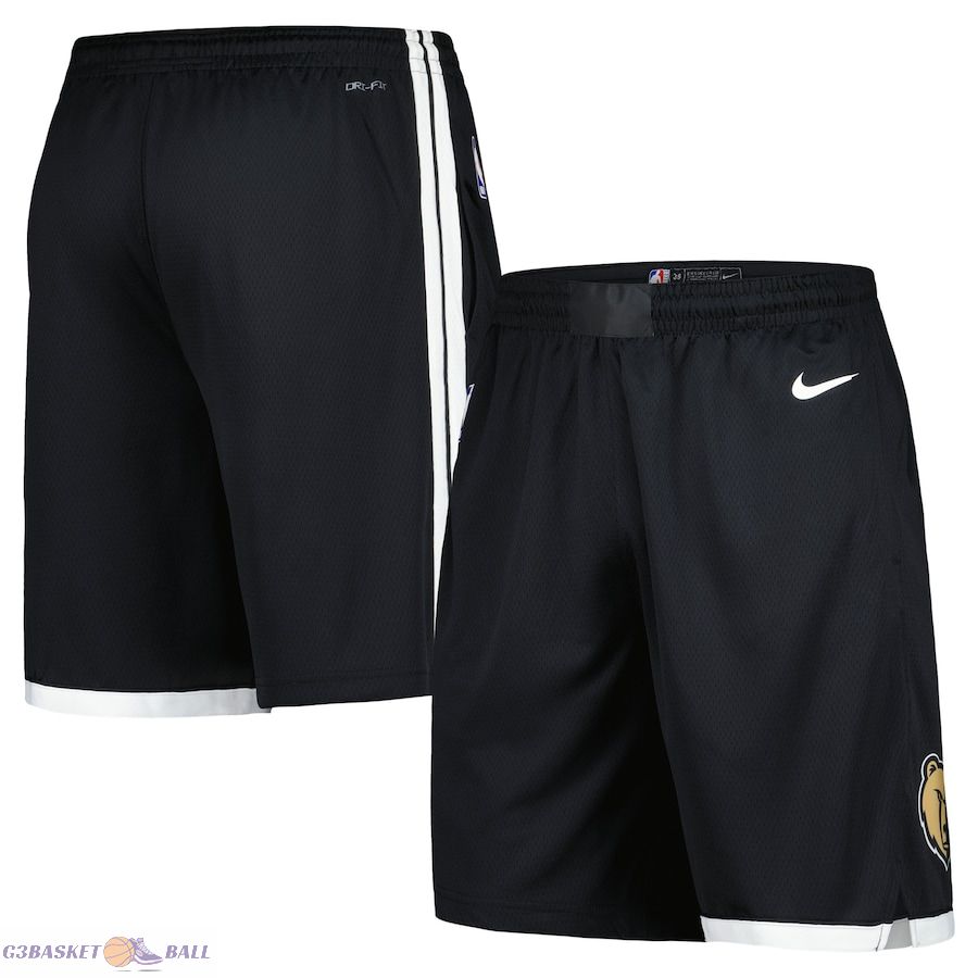 Men's Memphis Grizzlies Black 2023/24 City Edition Swingman Shorts