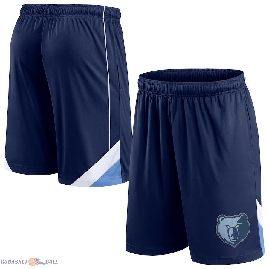 Men's Memphis Grizzlies Fanatics Navy Slice Shorts