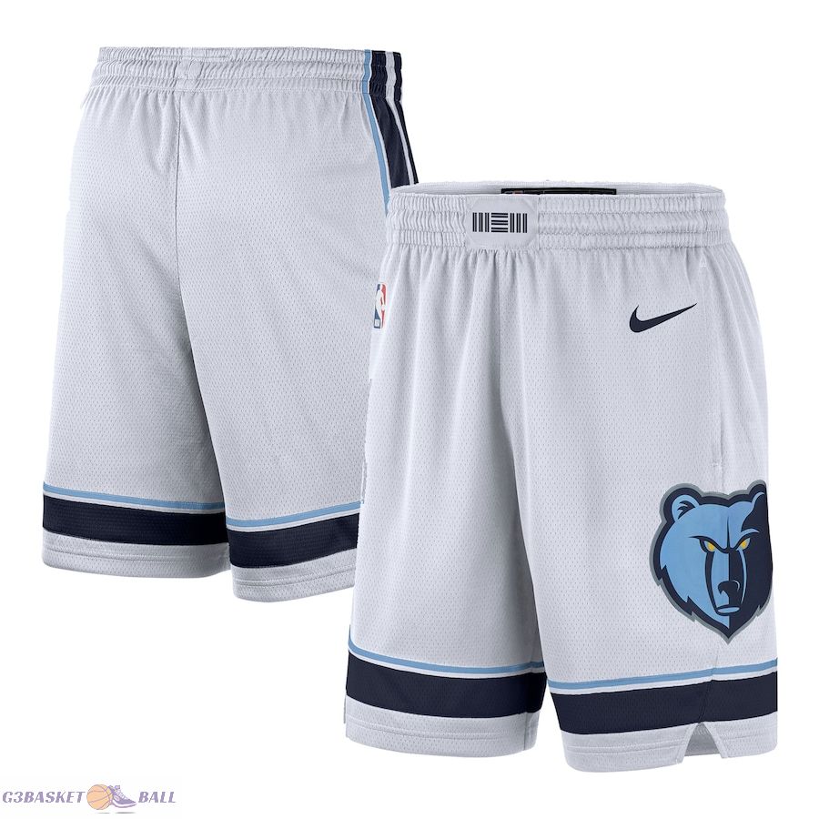 Men's Memphis Grizzlies White Association Edition Swingman Shorts