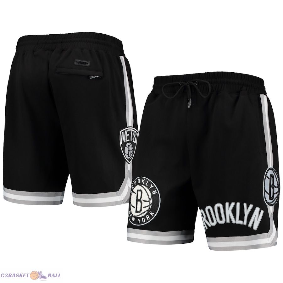 Men's Brooklyn Nets Pro Standard Black Chenille Shorts