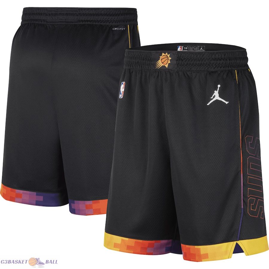 Men's Phoenix Suns Jordan Brand Black 2022/2023 Statement Edition Swingman Performance Shorts