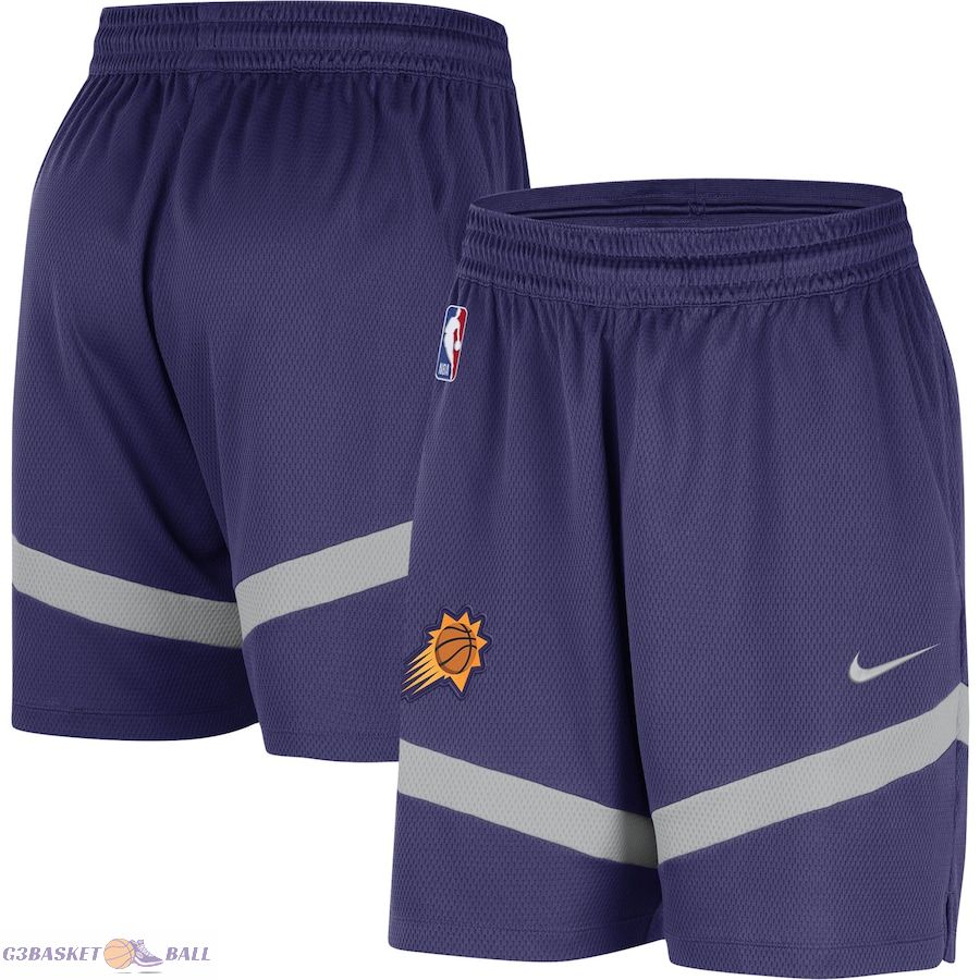 Men's Phoenix Suns Purple On-Court Practice Warmup Performance Shorts