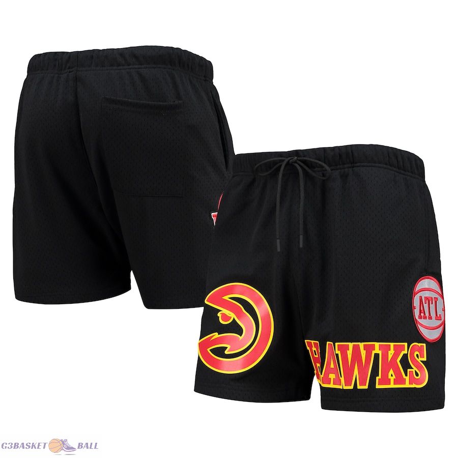 Men's Atlanta Hawks Pro Standard Black Mesh Capsule Shorts