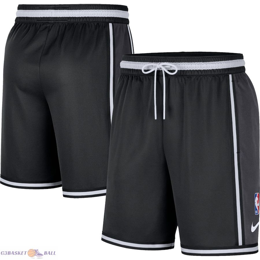 Men's Brooklyn Nets Black Pre-Game Performance Shorts