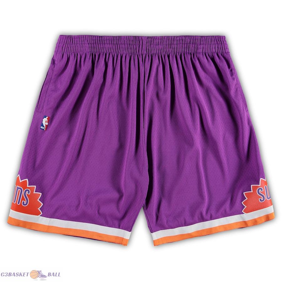 Men's Phoenix Suns Mitchell & Ness Purple Big & Tall Hardwood Classics Team Swingman Shorts