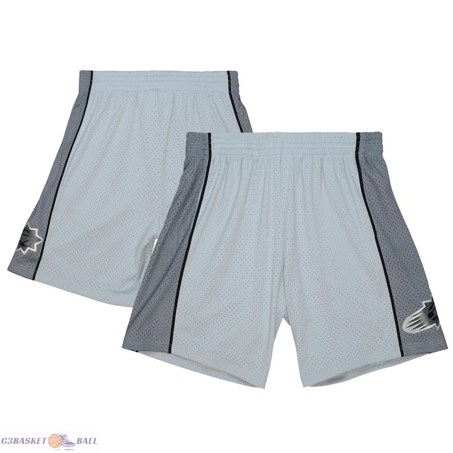 Men's Phoenix Suns Mitchell & Ness Black 2001-02 Hardwood Classics Space Knit Swingman Shorts