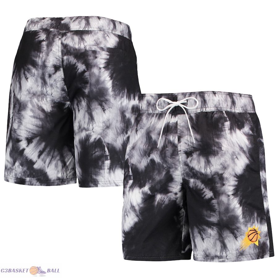 Men's Phoenix Suns G-III Sports by Carl Banks Black Splash Volley Swim Shorts