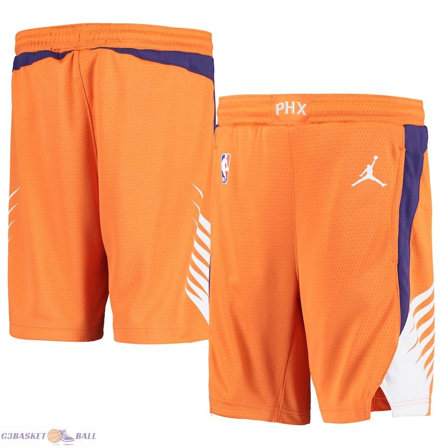 Youth Phoenix Suns Jordan Brand Orange 2019/20 Swingman Performance Shorts - Statement Edition