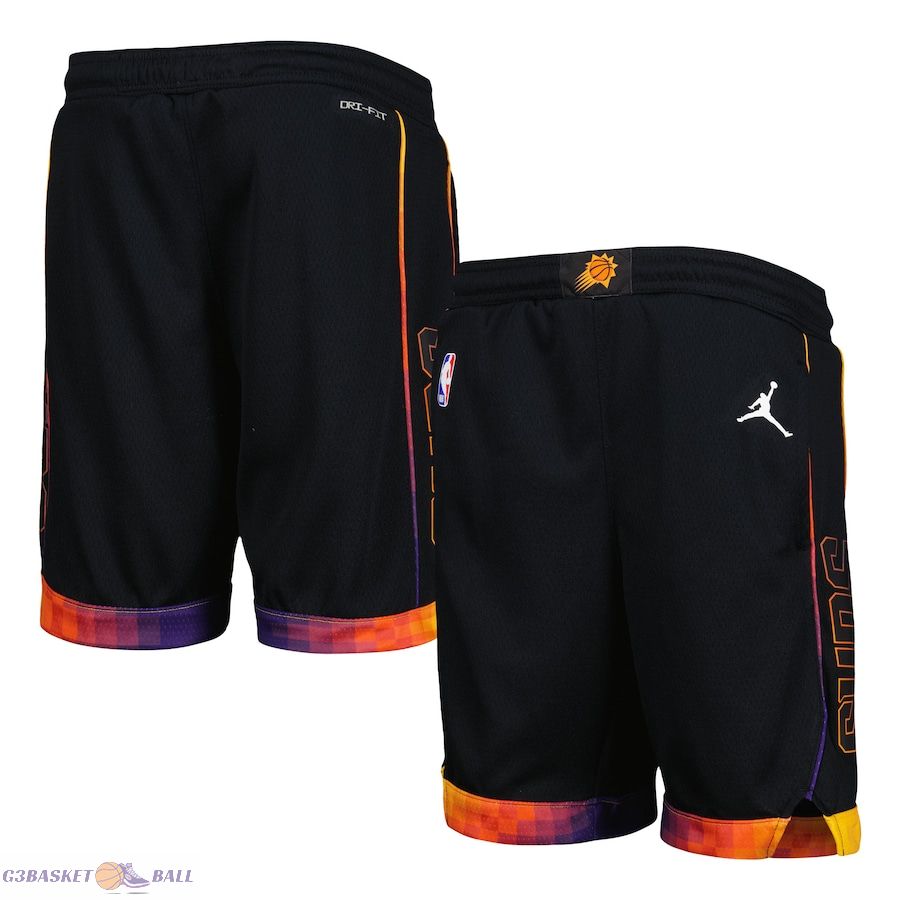 Youth Phoenix Suns Jordan Brand Black Statement Edition Swingman Performance Shorts