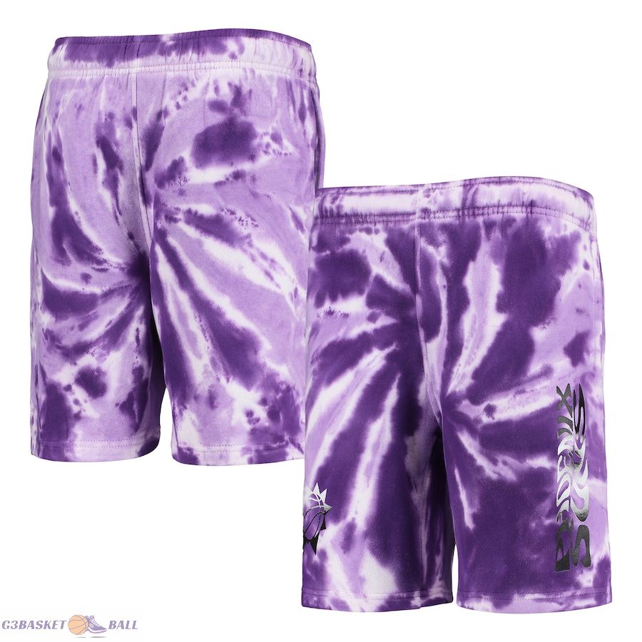 Youth Phoenix Suns Purple Santa Monica Tie-Dye Shorts