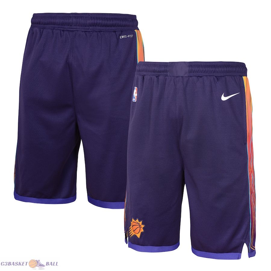 Youth Phoenix Suns Purple 2023/24 City Edition Swingman Performance Shorts