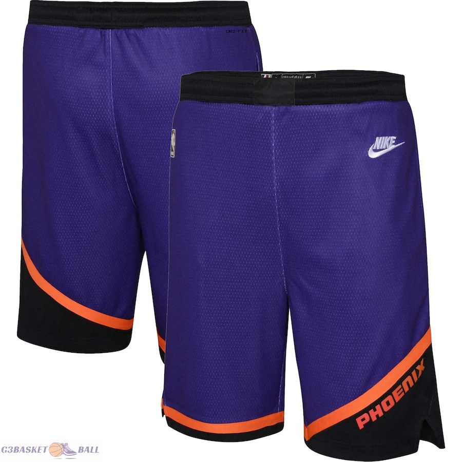 Youth Phoenix Suns Purple Hardwood Classics Swingman Shorts