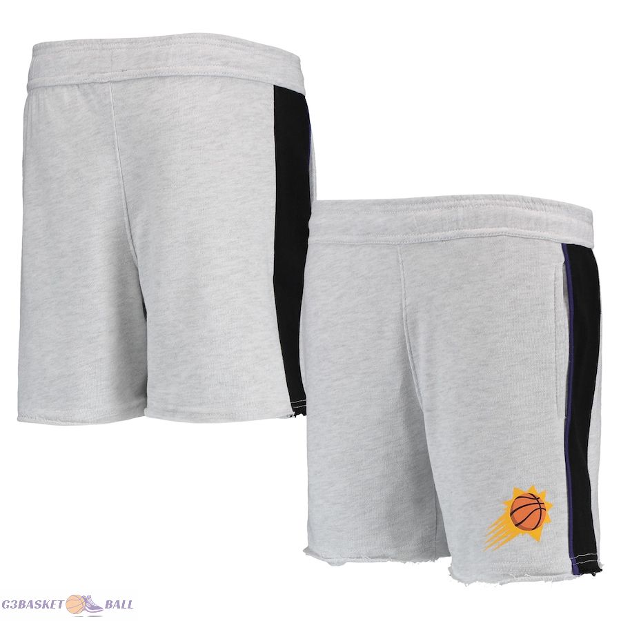 Youth Phoenix Suns Heathered Gray Wingback Shorts