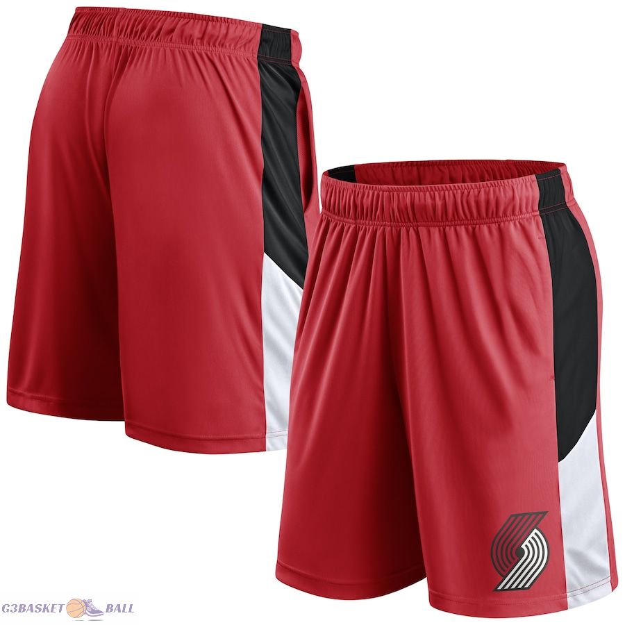 Men's Portland Trail Blazers Fanatics Red Practice Performance Shorts