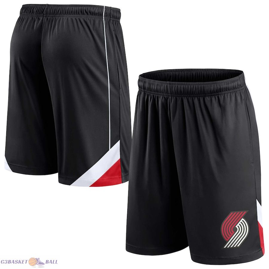 Men's Portland Trail Blazers Fanatics Black Slice Shorts