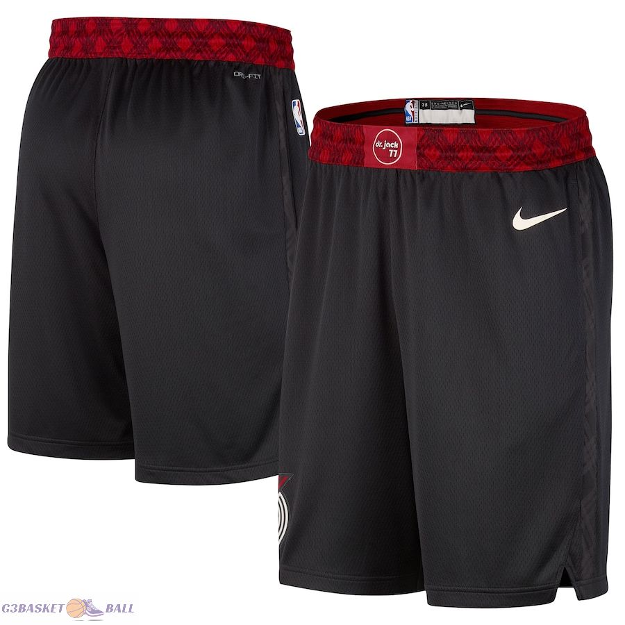 Men's Portland Trail Blazers Black 2023/24 City Edition Swingman Shorts