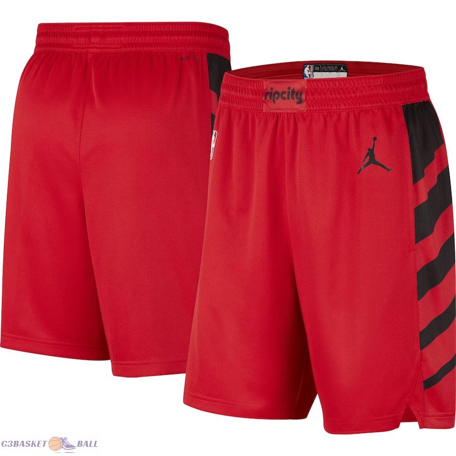 Men's Portland Trail Blazers Jordan Brand Red 2022/2023 Statement Edition Swingman Performance Shorts