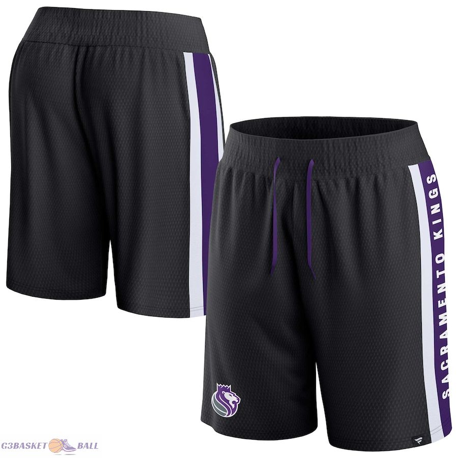 Men's Sacramento Kings Fanatics Black Referee Iconic Mesh Shorts