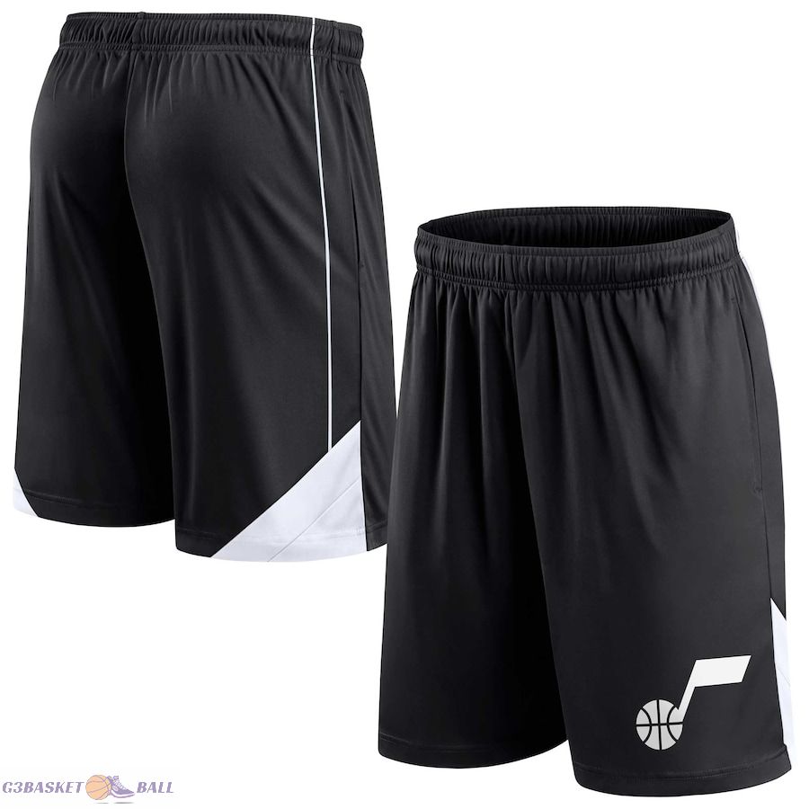 Men's Utah Jazz Fanatics Black Slice Shorts