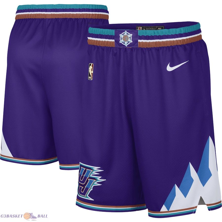 Men's Utah Jazz Purple 2022/23 Classic Edition Swingman Performance Shorts