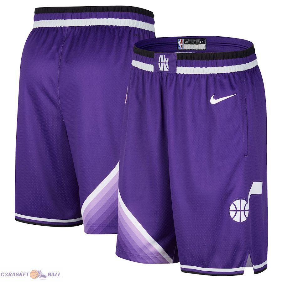 Men's Utah Jazz Purple 2023/24 City Edition Swingman Shorts