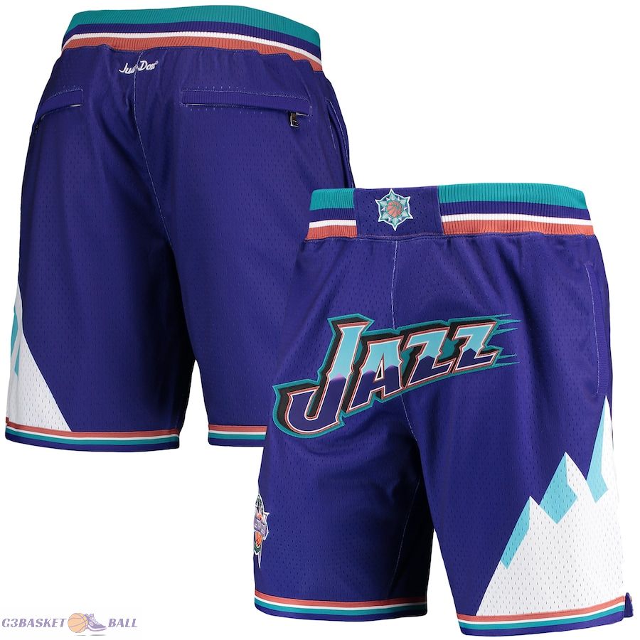 Men's Utah Jazz Mitchell & Ness Purple Hardwood Classics 1993 NBA All-Star Weekend Just Don Shorts