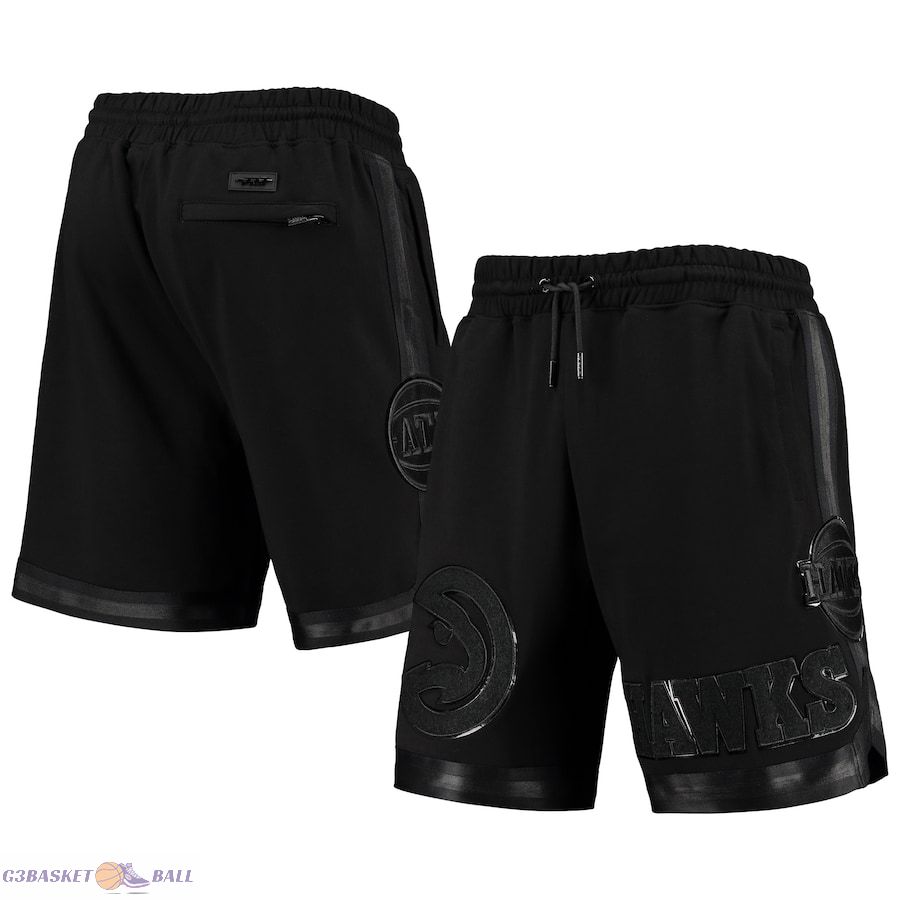 Men's Atlanta Hawks Pro Standard Triple Black Gloss Shorts