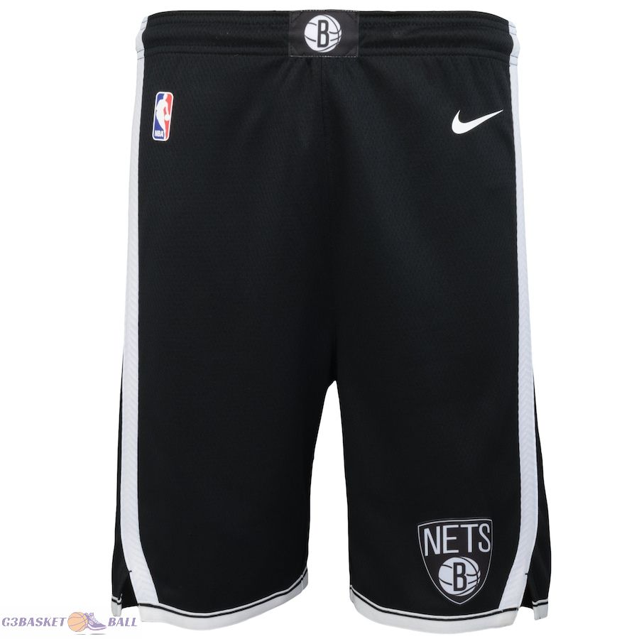 Youth Brooklyn Nets Black Swingman Performance Shorts – Icon Edition