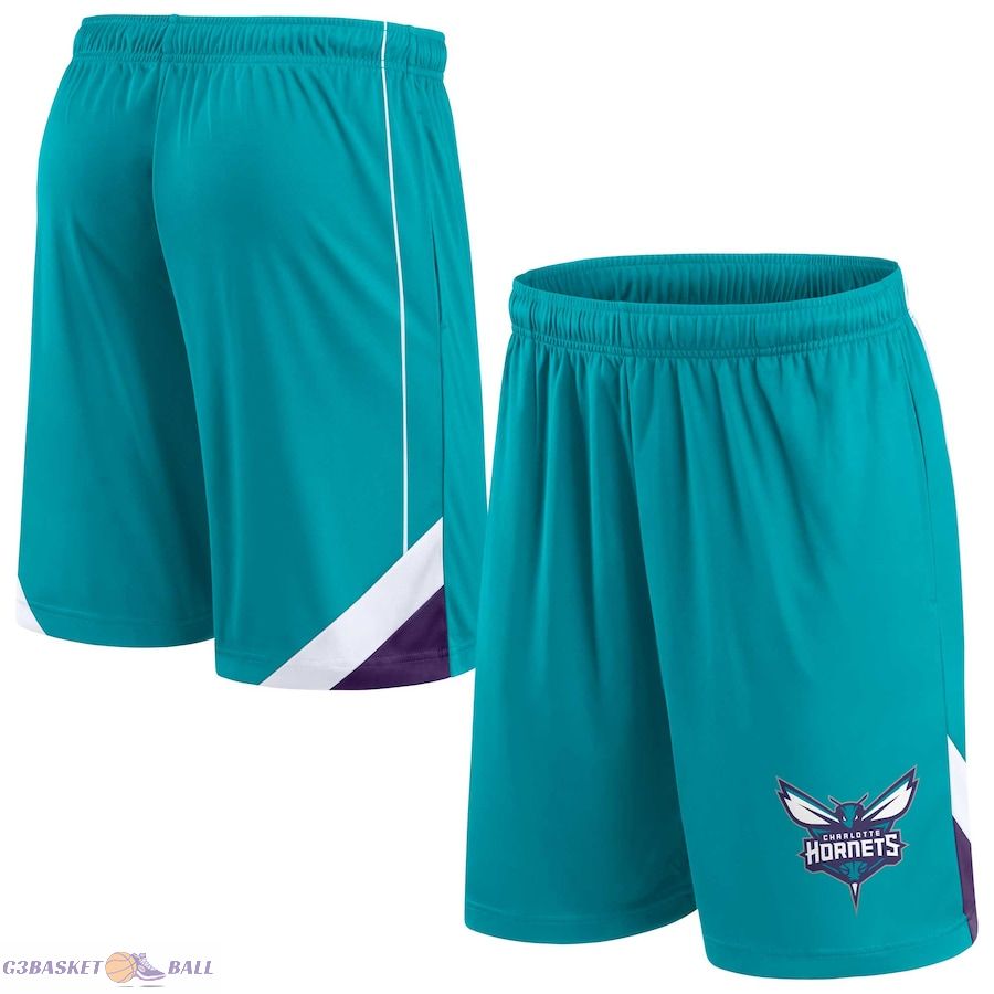 Men's Charlotte Hornets Fanatics Teal Slice Shorts