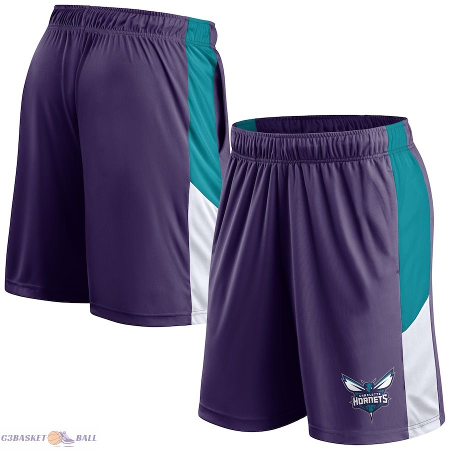 Men's Charlotte Hornets Fanatics Purple Practice Performance Shorts