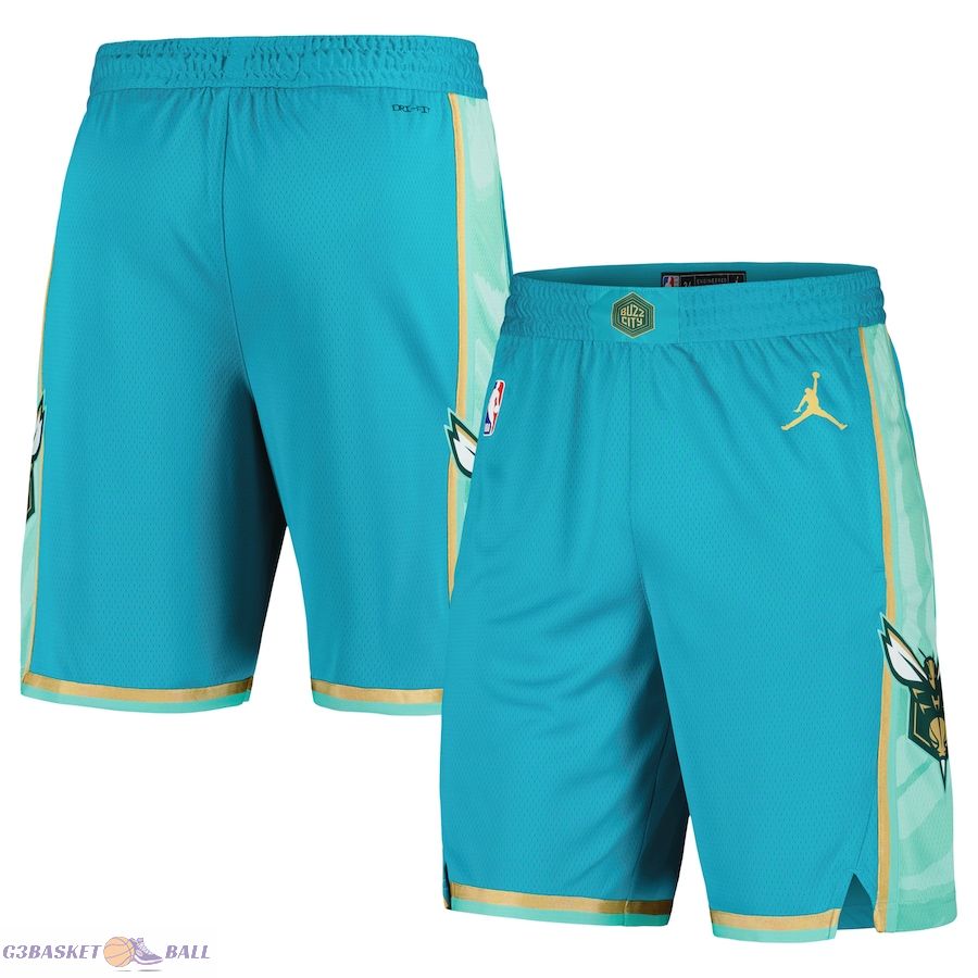 Men's Charlotte Hornets Jordan Brand Teal 2023/24 City Edition Swingman Shorts