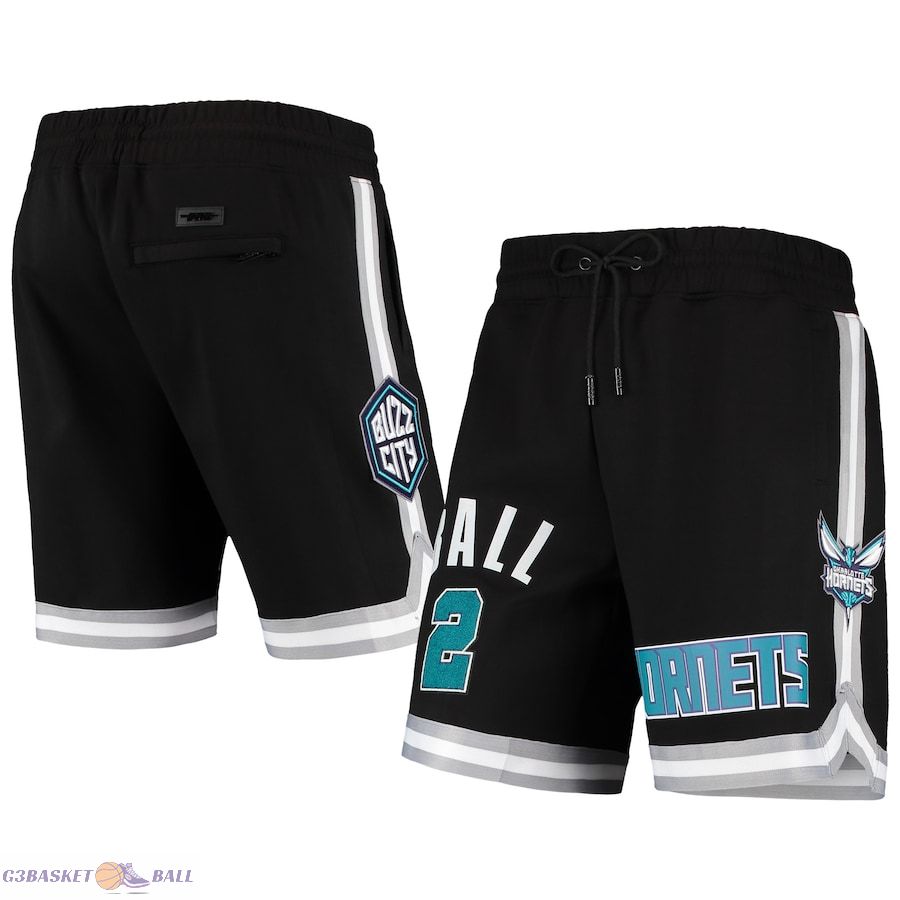 Men's Charlotte Hornets LaMelo Ball Pro Standard Black Team Player Shorts